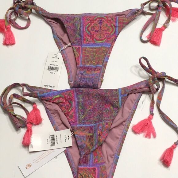 ..PILYQ Morocco Tie Teeny bikini. NWT - Picture 8 of 8